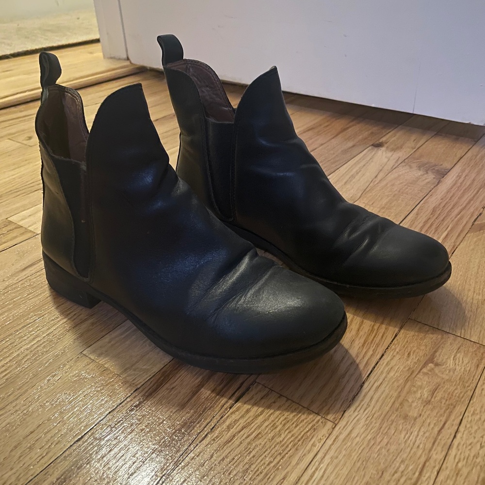 Black ankle boots